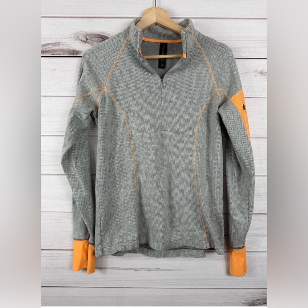 Mondetta Gray Top with Orange Trim